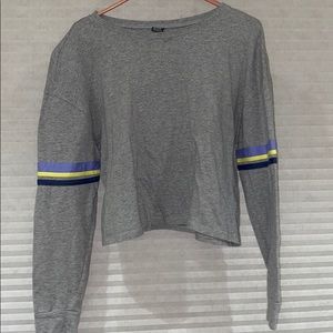 Grey Cropped Shirt